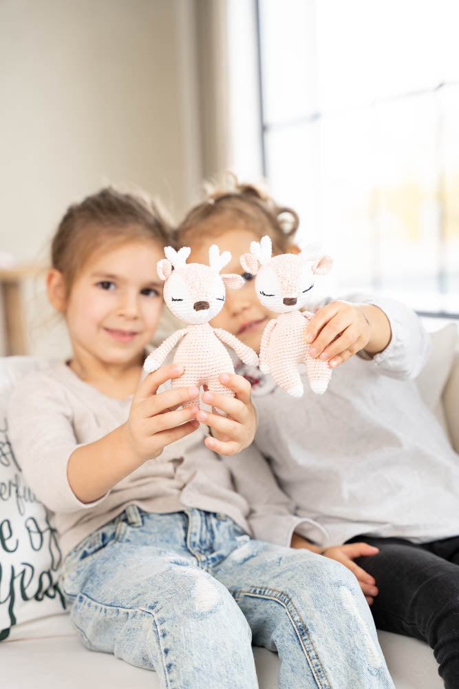 Horgolt kicsi szarvasok