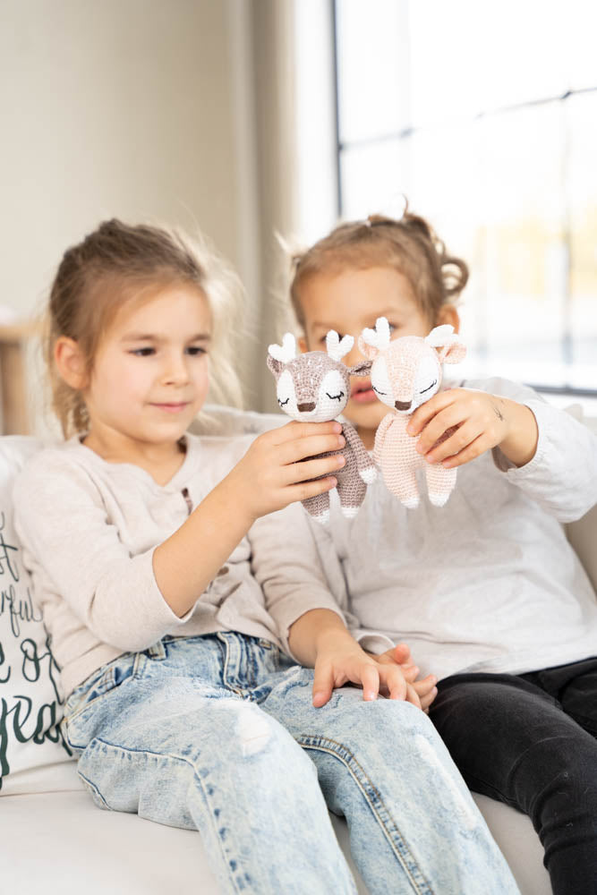 Horgolt kicsi szarvasok