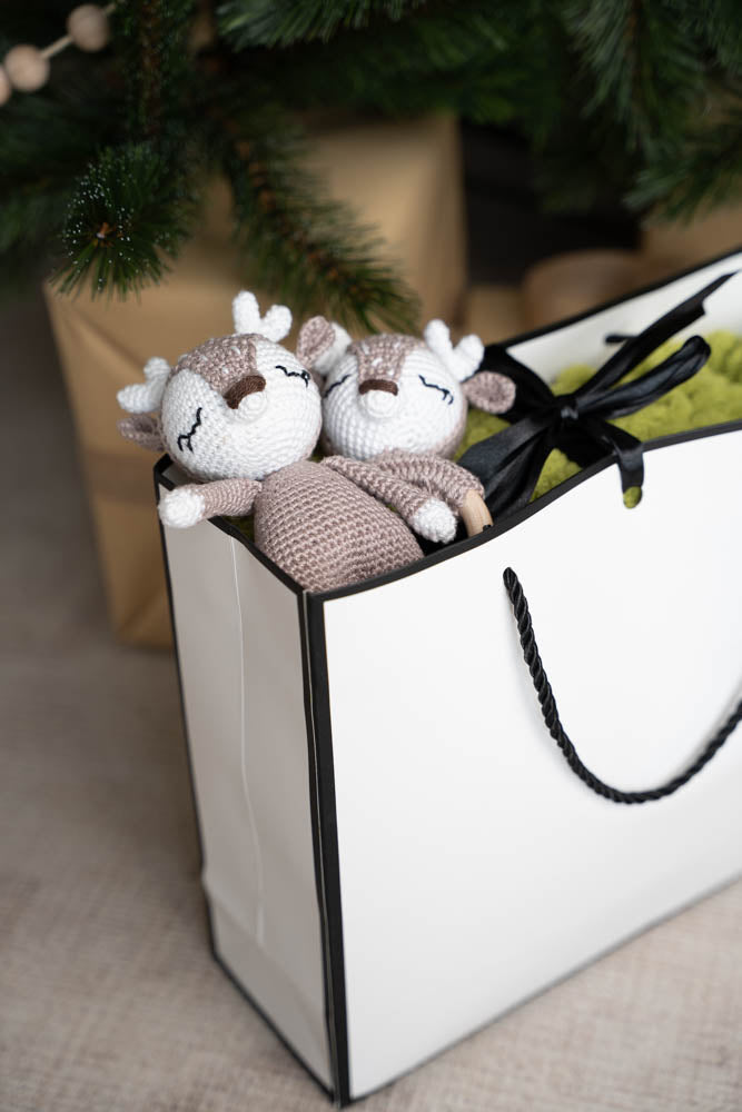 Horgolt kicsi szarvasok