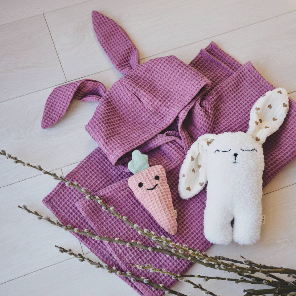 Húsvéti csomagok - nyuszifüles törölközők és figurák