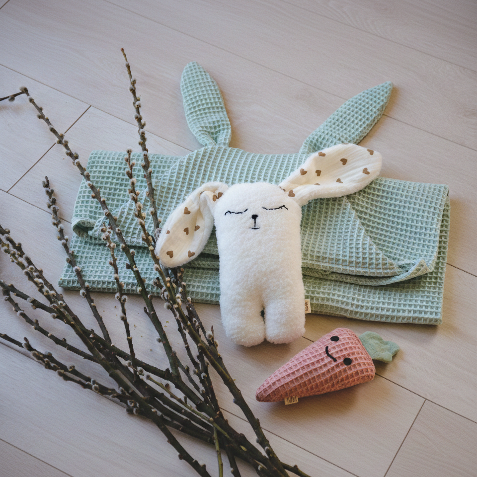 Húsvéti csomagok - nyuszifüles törölközők és figurák
