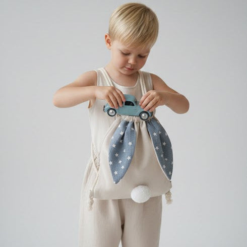 Prémium Húsvéti Nyuszis Zsák – 100% Pamutvászon, Többféle Mintával